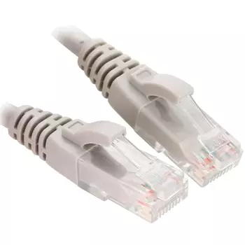 Патч-корд UTP кат.5e, 0.5м, RJ45-RJ45, белый, LSZH, Hyperline (PC-LPM-UTP-RJ45-RJ45-C5e-0.5M-LSZH-WH/17714)