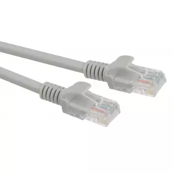 Патч-корд UTP кат.5e, 0.5м, RJ45-RJ45, серый, CU, ЭРА PC-0.5U (Б0051408)