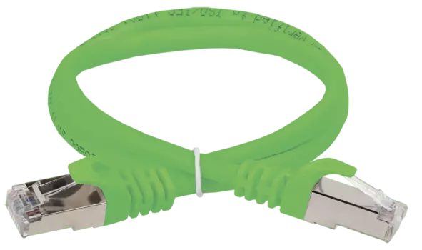 Патч-корд UTP кат.5e, 0.5м, RJ45-RJ45, зеленый, ITK (PC02-C5EU-05M)