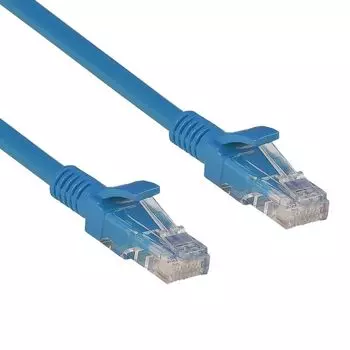 Патч-корд UTP кат.5e, 0.5м, RJ45-RJ45, синий, CCA, Exegate UTP-RJ45-RJ45-5e-0,5M-BL (EX172877RUS)