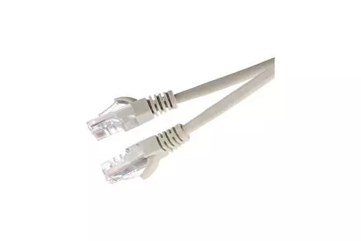 Патч-корд UTP кат.5e, 10 м, RJ45-RJ45, серый, CCA, GoPower (00-00029038)