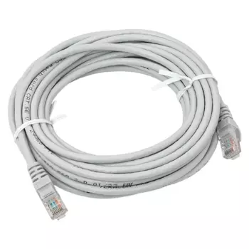 Патч-корд UTP кат.5e, 10 м, RJ45-RJ45, серый, CU, EKF (TRP-5EUTP-PVC-10M-GY)