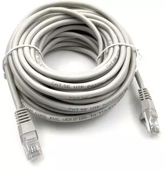 Патч-корд UTP кат.5e, 10 м, RJ45-RJ45, серый, CCA, LSZH, Buro UTP-5E-10M-G-LSZH (UTP-5E-10M-G-LSZH)