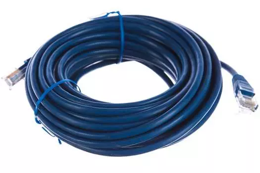 Патч-корд UTP кат.5e, 10 м, RJ45-RJ45, синий, Cablexpert PP10-10M/B
