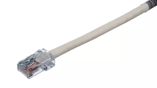 Патч-корд UTP кат.5e, 10м, RJ45-RJ45, белый, PANDUIT (UTPCH10MY)