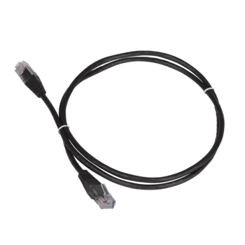Патч-корд UTP кат.5e, 15м, RJ45-RJ45, черный, TWT (TWT-45-45-15-BK)