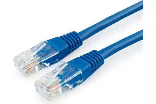 Патч-корд UTP кат.5e, 1.5 м, RJ45-RJ45, синий, CU, LSZH, плоский, Cablexpert (PP30-1.5M/B)