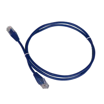 Патч-корд UTP кат.5e, 1.5м, RJ45-RJ45, синий, TWT (TWT-45-45-1.5-BL)