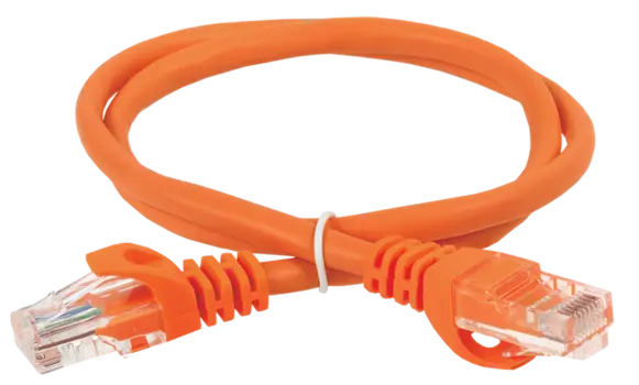 Патч-корд UTP кат.5e, 1 м, RJ45-RJ45, оранжевый, CU, LSZH, ITK (PC07-C5EUL-1M)
