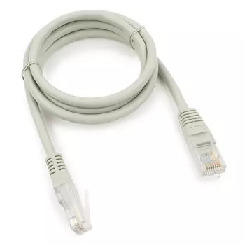 Патч-корд UTP кат.5e, 1 м, RJ45-RJ45, серый, Cablexpert (PP10-1M)