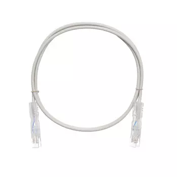 Патч-корд UTP кат.5e, 1м, 110-110, серый, CU, NIKOMAX (NMC-PC2UD00D-010-GY)