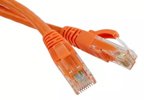 Патч-корд UTP кат.5e, 20 м, RJ45-RJ45, оранжевый, TopLAN (TOP-45-45-20-OR)