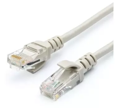 Патч-корд UTP кат.5e, 20 м, RJ45-RJ45, серый, TopLAN (TOP-45-45-20-GY)