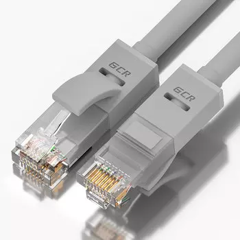 Патч-корд UTP кат.5e, 25м, RJ45-RJ45, серый, Greenconnect (GCR-LNC500 /GCR-50803)