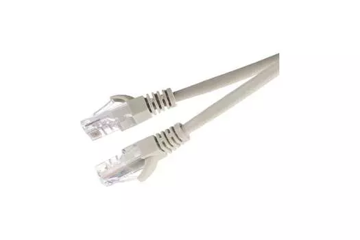 Патч-корд UTP кат.5e, 2 м, RJ45-RJ45, серый, CCA, GoPower (00-00029035)