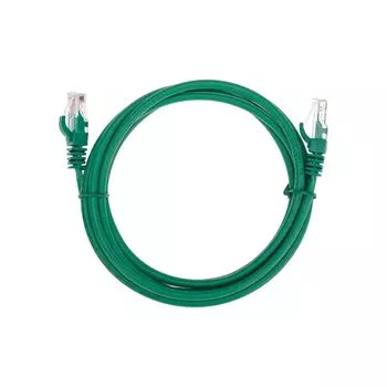 Патч-корд UTP кат.5e, 2 м, RJ45-RJ45, зеленый, CU, LSZH, REXANT (02-0106-2)