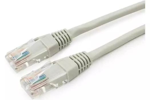 Патч-корд UTP кат.5e, 2 м, RJ45-RJ45, серый, CU, LSZH, Cablexpert (PP30-2M)