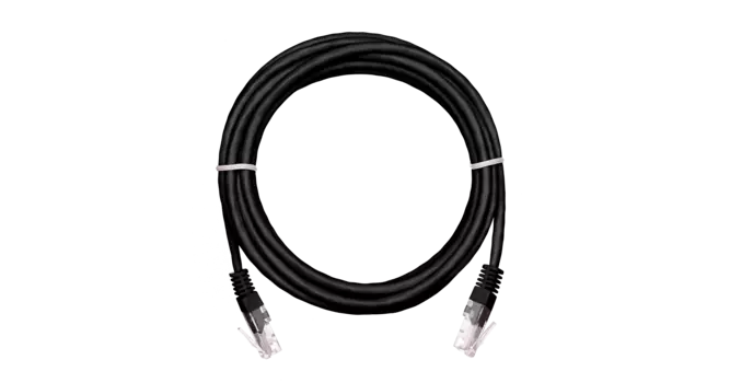 Патч-корд UTP кат.5e, 2 м, RJ45-RJ45, черный, CU, 10 шт., NETLAN (EC-PC4UD55B-BC-PVC-020-BK-10)