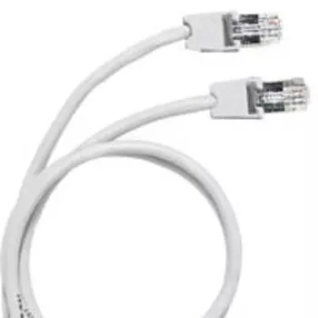 Патч-корд UTP кат.5e, 2м, RJ45-RJ45, серый, Legrand (051637)
