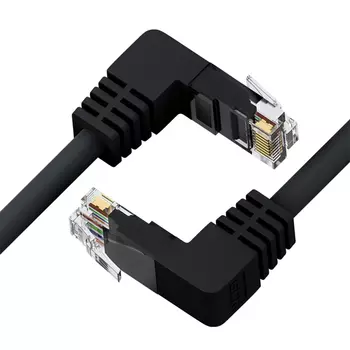 Патч-корд UTP кат.5e, 2м, RJ45-RJ45, черный, CCA, GCR (GCR-53963)