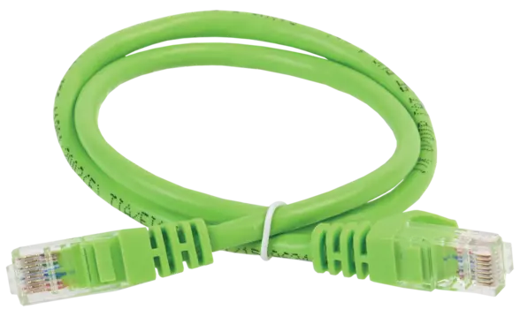 Патч-корд UTP кат.5e, 2м, RJ45-RJ45, зеленый, LSZH, ITK (PC02-C5EUL-2M)