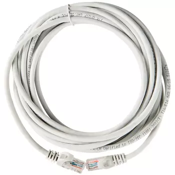 Патч-корд UTP кат.5e, 2м, RJ45-RJ45, серый, ITK (PC01-C5EU-2M)