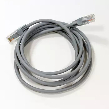 Патч-корд UTP кат.5e, 2м, RJ45-RJ45, серый, TELECOM (NA102--2M/NA102_GREY_2.0M)