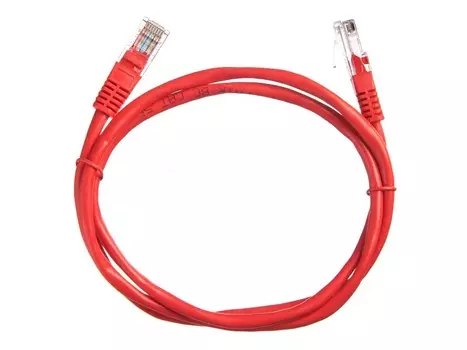 Патч-корд UTP кат.5e, 2м, RJ45-RJ45, красный, LSZH, Technolink (T.BC.UTP.5e-2.0m-4-lszh / 57113)