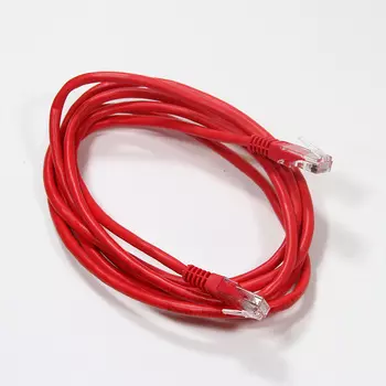 Патч-корд UTP кат.5e, 2м, RJ45-RJ45, красный, Aopen/Qust (ANP511_2M_R)