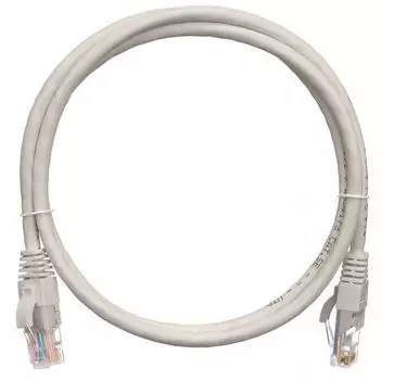 Патч-корд UTP кат.5e, 0.3 м, RJ45-RJ45, серый, CU, LSZH, NIKOMAX NMC-PC4UD55B-003-C-GY