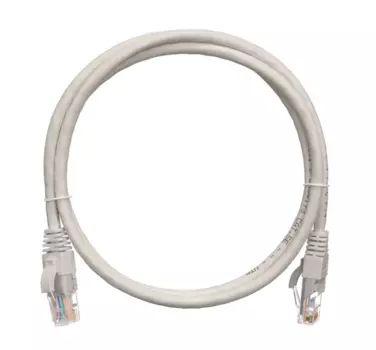 Патч-корд UTP кат.5e, 0.3 м, RJ45-RJ45, серый, CU, NIKOMAX NMC-PC4UD55B-003-GY (NMC-PC4UD55B-003-GY)