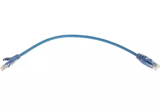 Патч-корд UTP кат.5e, 0.3 м, RJ45-RJ45, синий, CU, LSZH, NIKOMAX NMC-PC4UD55B-003-C-BL (NMC-PC4UD55B-003-C-BL)