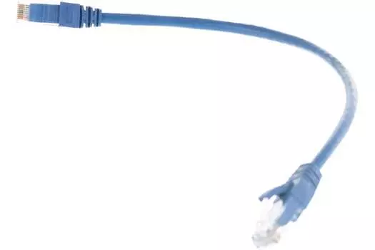 Патч-корд UTP кат.5e, 0.3 м, RJ45-RJ45, синий, CU, NIKOMAX NMC-PC4UD55B-003-BL (NMC-PC4UD55B-003-BL)