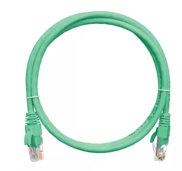 Патч-корд UTP кат.5e, 0.3 м, RJ45-RJ45, зеленый, CU, LSZH, NIKOMAX NMC-PC4UD55B-003-C-GN
