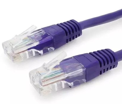 Патч-корд UTP кат.5e, 3 м, RJ45-RJ45, фиолетовый, CCA, Premier (PP12-3M/V)