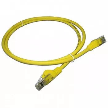 Патч-корд UTP кат.5e, 3 м, RJ45-RJ45, желтый, LSZH, Lanmaster (LAN-PC45/U5E-3.0-YL)