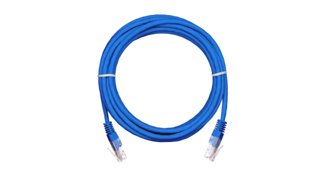 Патч-корд UTP кат.5e, 3 м, RJ45-RJ45, синий, CU, 10 шт., NETLAN (EC-PC4UD55B-BC-PVC-030-BL-10)