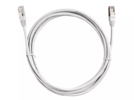 Патч-корд UTP кат.5e, 3м, RJ45-RJ45, серый, CU, LSZH, Netko NUTPBC.5e-3m-2-lszh (58659)