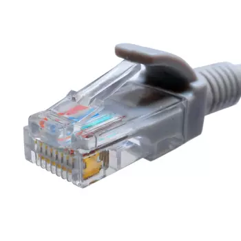 Патч-корд UTP кат.5e, 3м, RJ45-RJ45, серый, LSZH, SUPRLAN (10-0144)