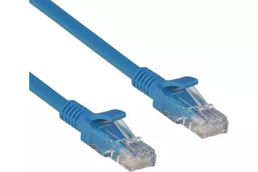 Патч-корд UTP кат.5e, 3м, RJ45-RJ45, синий, CCA, Exegate UTP-RJ45-RJ45-5e-3M-BL (EX258680RUS)