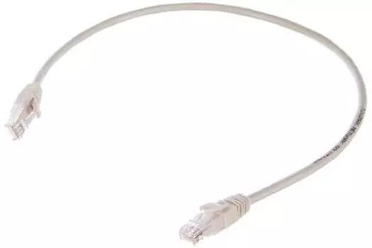 Патч-корд UTP кат.5e, 0.5 м, RJ45-RJ45, белый, CU, NIKOMAX NMC-PC4UD55B-005-WT