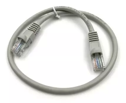 Патч-корд UTP кат.5e, 5 м, RJ45-RJ45, серый, CCA, KINGPRICE (KP-PC-C5E-5M-G)