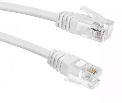 Патч-корд UTP кат.5e, 5 м, RJ45-RJ45, белый, CCA, Premier 5-970 (5-970W 5.0)