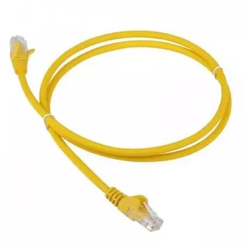 Патч-корд UTP кат.5e, 5 м, RJ45-RJ45, желтый, LSZH, Lanmaster (LAN-PC45/U5E-5.0-YL)