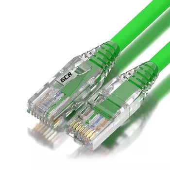 Патч-корд UTP кат.5e, 5м, RJ45-RJ45, зеленый, LSZH, Greenconnect (GCR-LSZH53 /GCR-52671 )