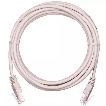 Патч-корд UTP кат.5e, 5м, RJ45-RJ45, серый, CCA, 10 шт., NETLAN (EC-PC4UD55B-050-GY-10)