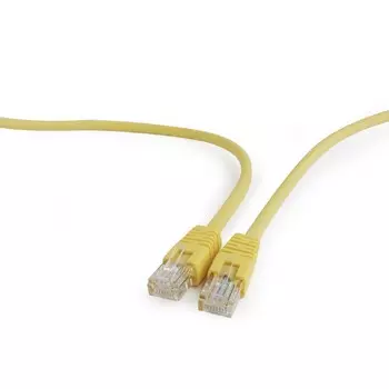 Патч-корд UTP кат.5e, 5м, RJ45-RJ45, желтый, Cablexpert (PP12-5M/Y)