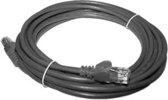 Патч-корд UTP кат.5e, 5м, RJ45-RJ45, серый, LSZH, Lanmaster (LAN-PC45/U5E-5.0-GY)