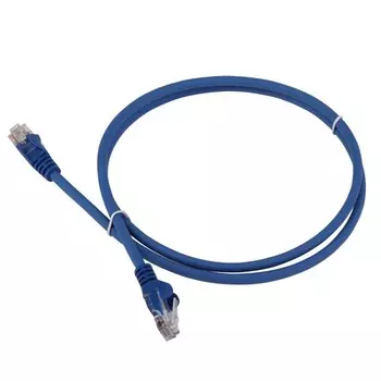 Патч-корд UTP кат.5e, 5м, RJ45-RJ45, синий, LSZH, Lanmaster (LAN-PC45/U5E-5.0-BL)