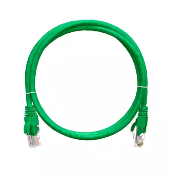 Патч-корд UTP кат.5e, 5м, RJ45-RJ45, зеленый, CU, LSZH, NIKOMAX (NMC-PC4UD55B-050-C-GN)